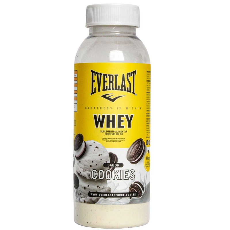 EverlastBrasil - Prático e fácil de tomar a qualquer hora e em qualquer  lugar! O Whey Monodose de Cookies da Everlast é um suplemento proteico para  aqueles que não abrem mão do