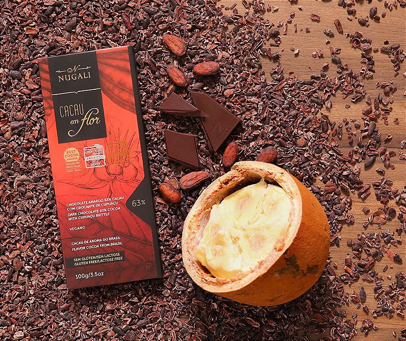 Chocolate com Cupuaçu Sabores brasileiros Nugali Nugali Chocolates