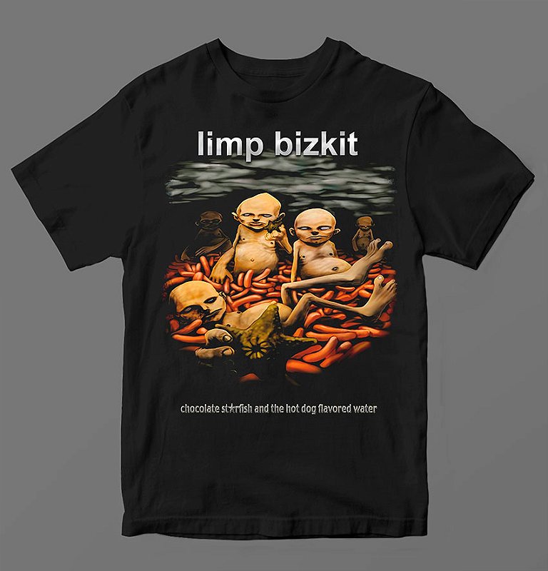 limp bizkit グラフィックTシャツ 黒 Camiseta - Limp Bizkit - Oficina Rock