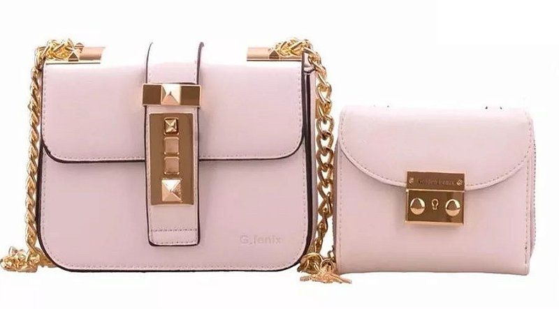 Bolsa golden fenix alça de corrente Clearance