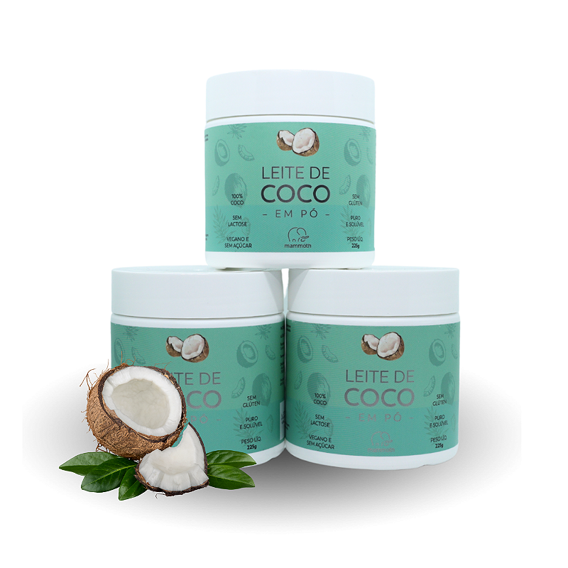 3 Leite de Coco em Pó 225g (LANÇAMENTO)