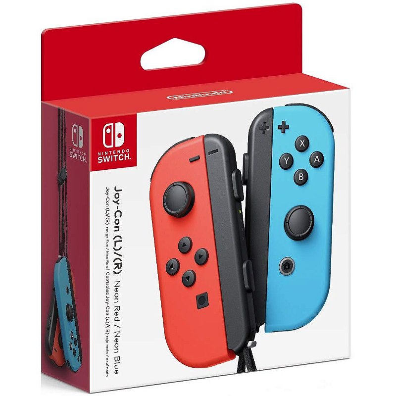 Controle Joy-Con L/R Vermelho e Azul - Switch - IzzyGames Onde Controle Joy-Con L/R Vermelho e Azul - Switch - IzzyGames Onde