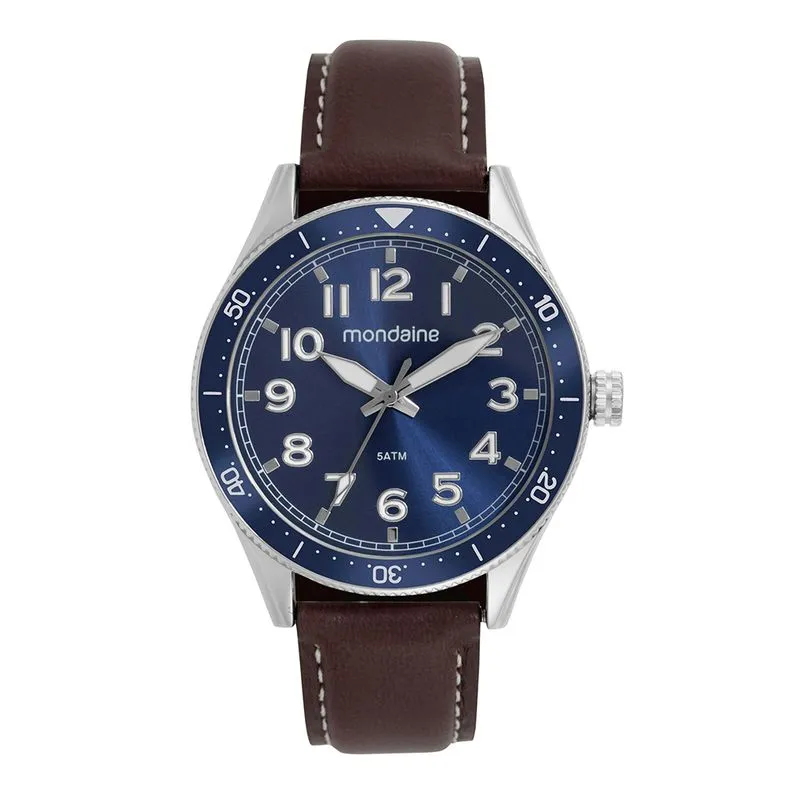 Relógio Mondaine Pilot Couro ref 32548G0MVNO3 - GMT-3 Loja