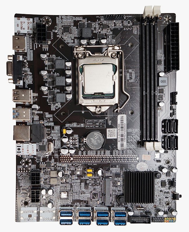 PLACA MAE MINERACAO BRAZILPC 1155 BTC-B75-8USB - Brazil PC