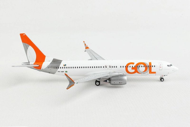 Miniatura Avião - Boeing 737 MAX - GOL - 1:400 - Gemini Jets