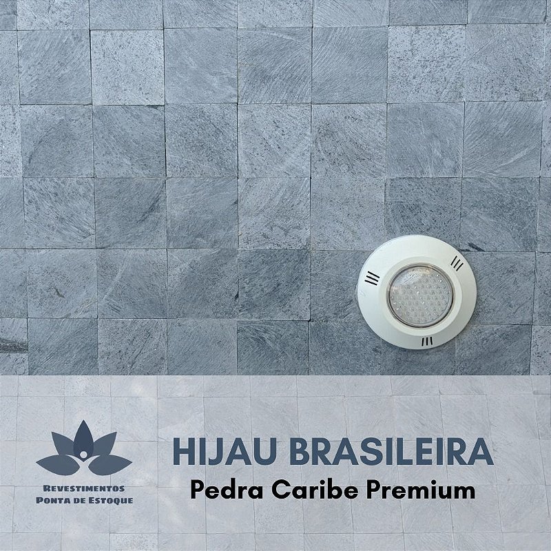 Pedra Caribe Premium Para Piscinas Hijau Brasil 10x10 Cm