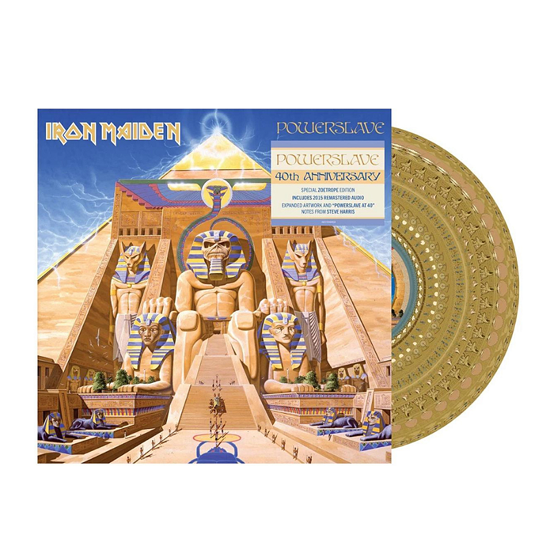 POWERSLAVE - IRON MAIDEN / 国内盤LP Vinil Iron Maiden Powerslave - 40th Anniversary Zoetrope - Music