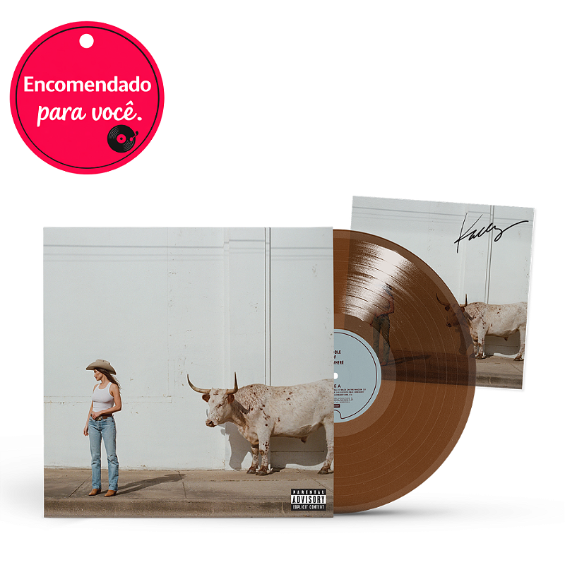 サイン入り Kacey Musgraves Middle of Nowhere Vinil Kacey Musgraves - Middle Of Nowhere Couleur Whiskey + Cartão