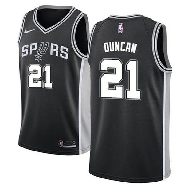 Camisa NBA San Antonio Spurs Preta Nº21 Duncan - Baskethouse