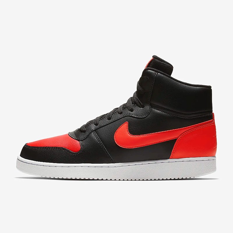 Nike Ebernon Mid Bred Black Red Mstock Store