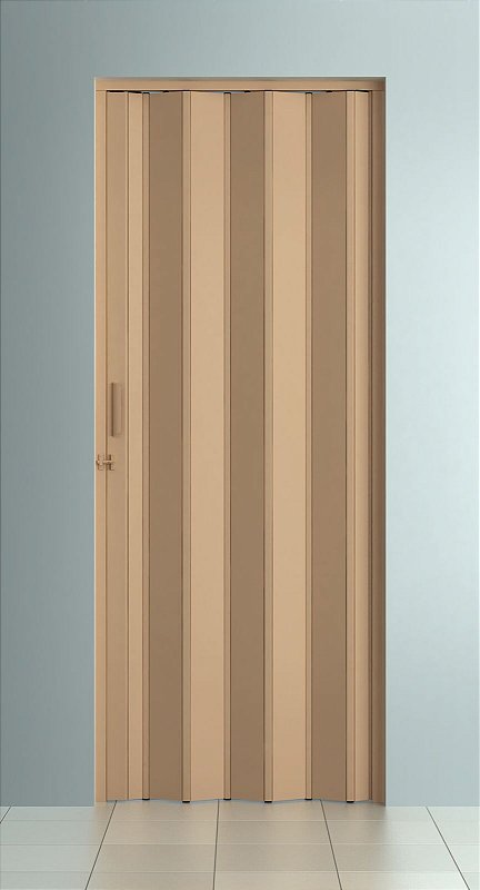 Porta Sanfonada Lisa Bege com Trinco - BCF Plasticos