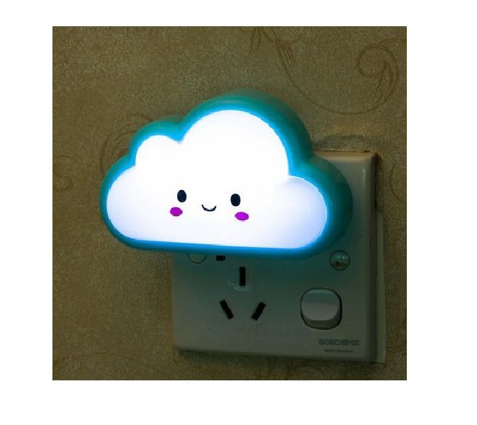 Luminária Abajur De Tomada Nuvem Luz Noturna Led Infantil - Loja ...