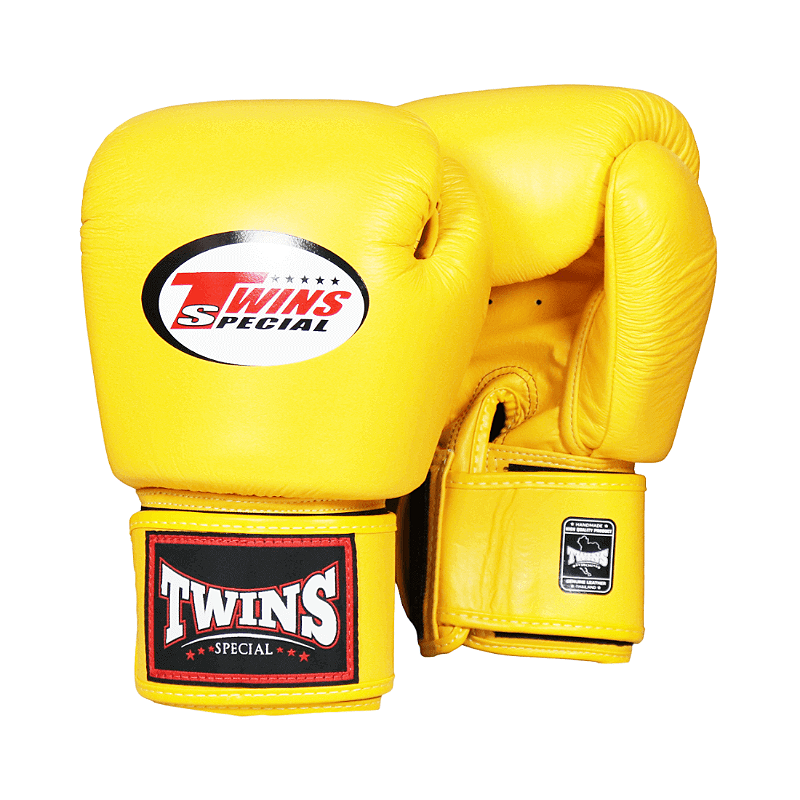 Luvas Twins Special BGVL3 Amarela - Profissional para Muay Thai e