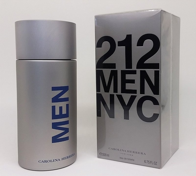 Perfume Carolina Herrera 212 Tradicional Masculino Edt 200ml Luxúria Perfumaria Atacado 7897