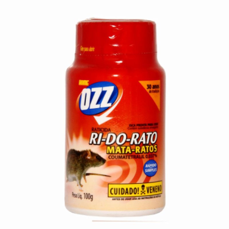 Veneno De Rato Em Po Raticida RI-DO-RATO PÓ - 100g - Petshop Sete Bichos - Tudo de pet na