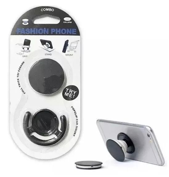 Atacado - 100 PopSockets Fashion Phone Sockets Pop Suporte Celular Veicular  - 4Brindes
