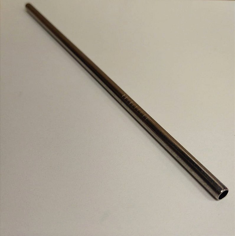 ESTILO VERDE - Canudo de Inox Reto 21,5cm