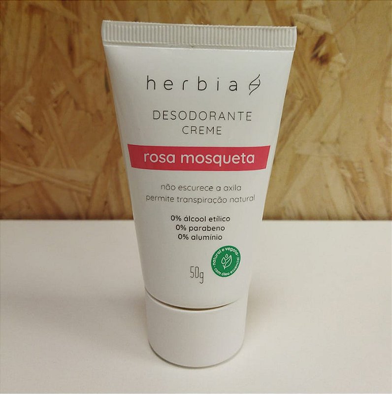 Herbia Desodorante Creme Clareador Rosa Mosqueta 50g