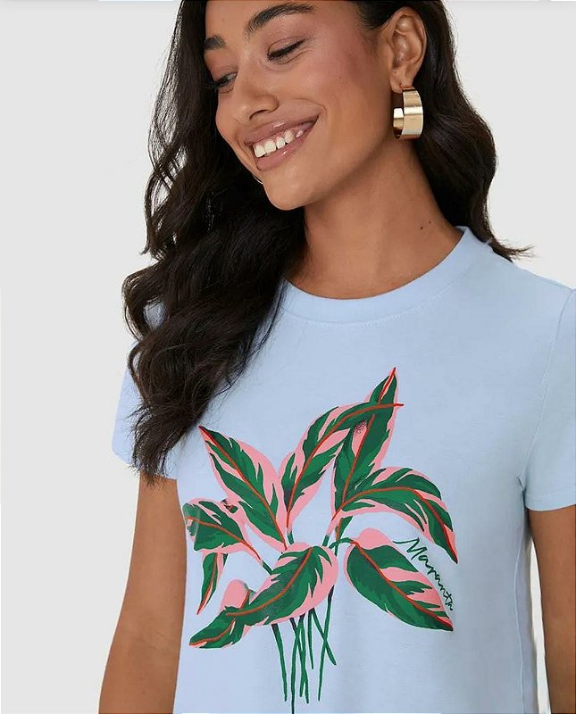 Camiseta Básica - Azul Maranta