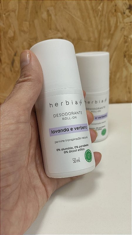 HERBIA - Desodorante Roll On Lavanda e Verbena 50ml