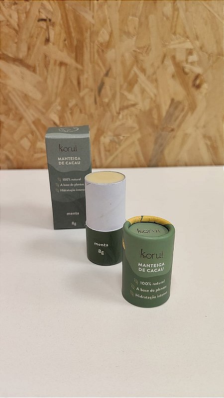 Manteiga de cacau balm labial hidratante - Menta
