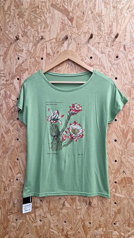 Camiseta Básica Verde Mandacaru - tamanho M