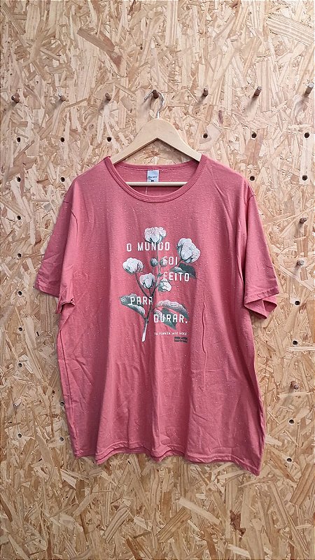Camiseta Algodão com Estampa sobre Sustentabilidade