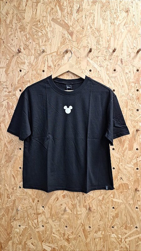 Camiseta Box Preta Mickey Malwee