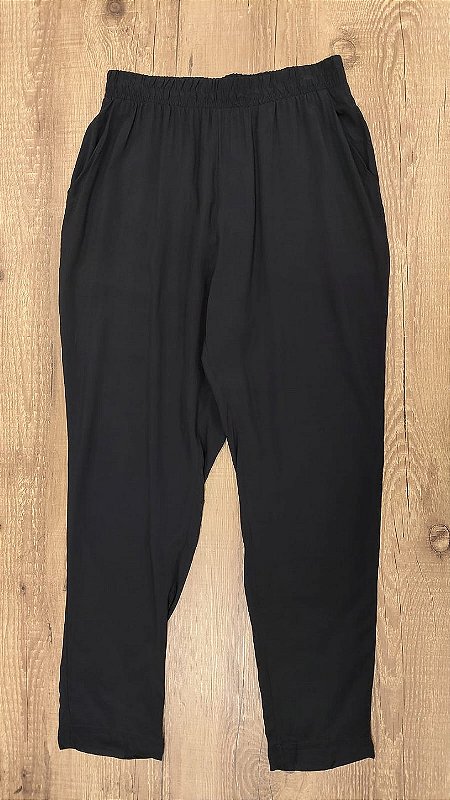 MALWEE - 4716 Calça Jogger Viscose - Preta