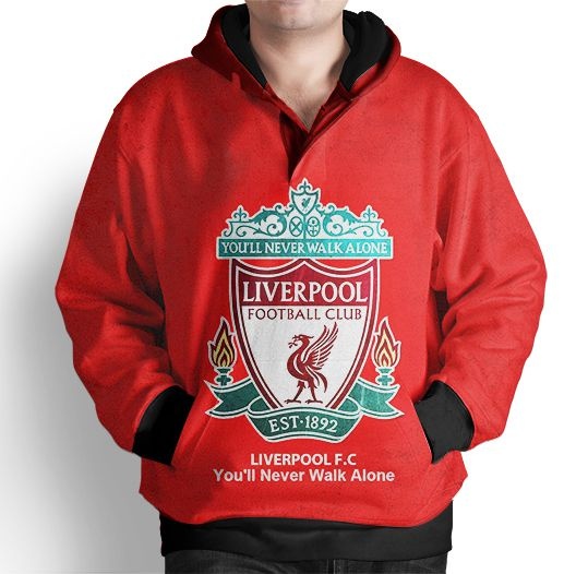 blusa moletom liverpool