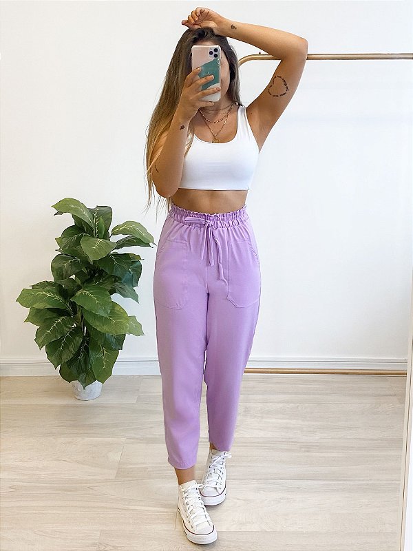 calça crepe laura