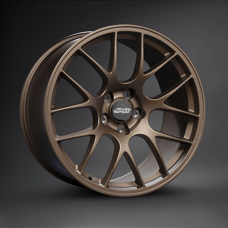 Rodas Esportivas APEX EC-7 Matt Bronze 5x114,3 19x10 ET40 - 19x11