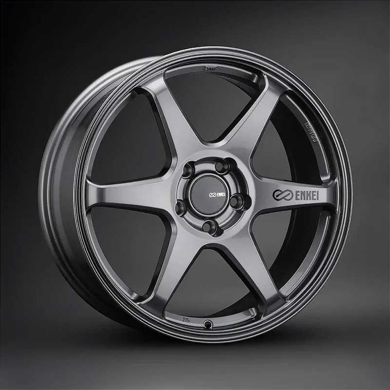 Jogo de Rodas Enkei T6R Gloss Gunmetal Aro 17x8 5x100 ET45