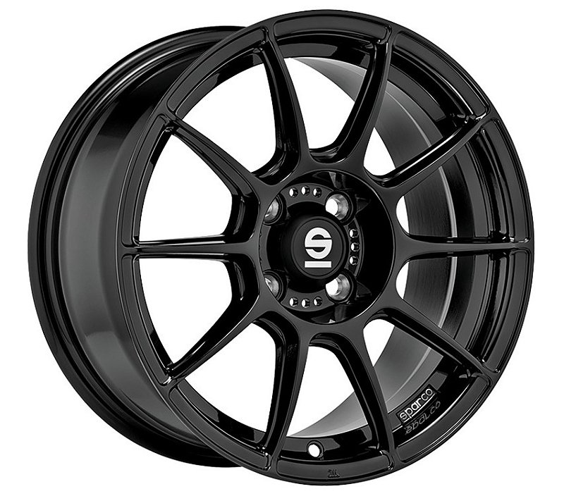 Rodas Esportivas Sparco Wheels FF1 Gloss Black 4x100 15x7 ET35