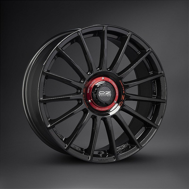 Jogo de Rodas OZ Racing Superturismo Evoluzione Gloss Black Aro