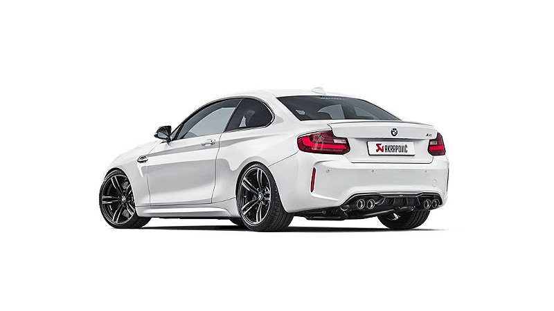 Akrapovic Evolution Line BMW M2 F87 + Rear Carbon Diffuser ...