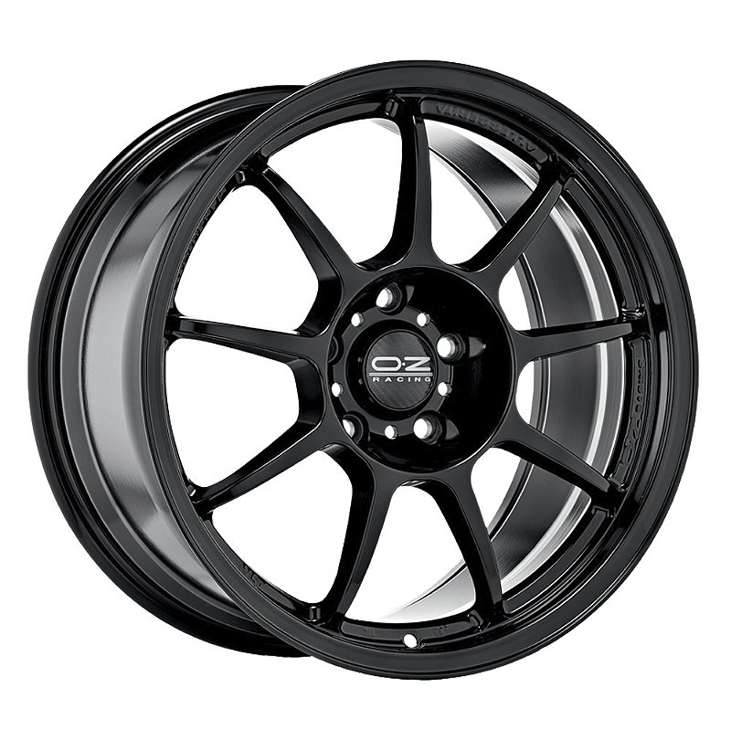 Jogo de Rodas OZ Racing Alleggerita HLT Gloss Black Aro 18x8 5x112