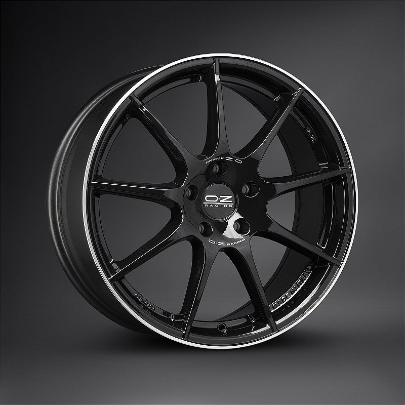Rodas Esportivas OZ Veloce GT Gloss Black 5x112 18x8 ET45