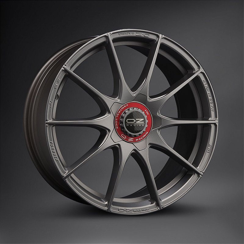 Jogo de Rodas OZ Racing Formula HLT Grigio Corsa Aro 17x7 4x100