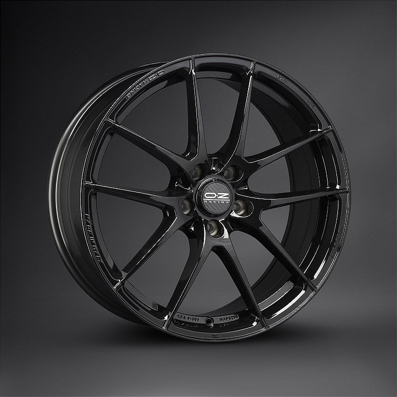 Jogo de Rodas OZ Racing Leggera HLT Gloss Black Aro 18x8 5x100