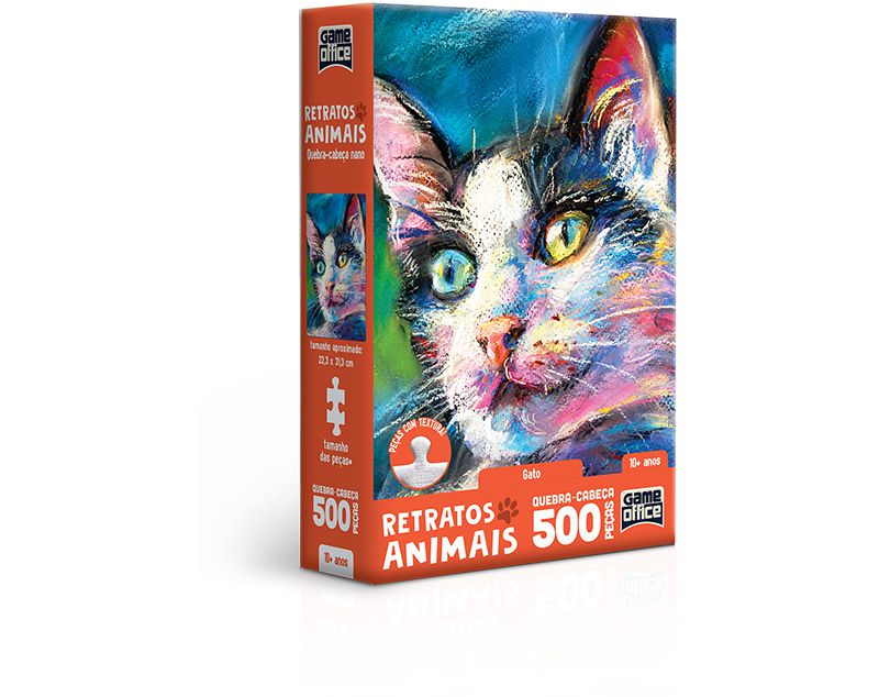 Quebra Cabeca Retratos Animais Cachorro 500 Pecas Nano Puzzle Game Office -  Toyster