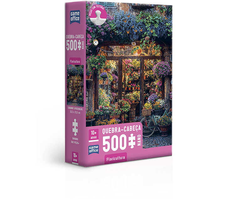 Floricultura – Quebra-cabeça 500 peças nano - Toys Fun