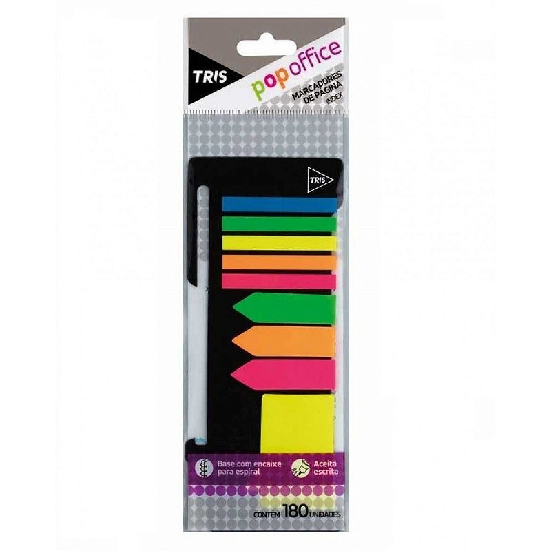 Nota Auto Adesiva C/180 Index Pop Office - Tris - D+ Papelaria ...