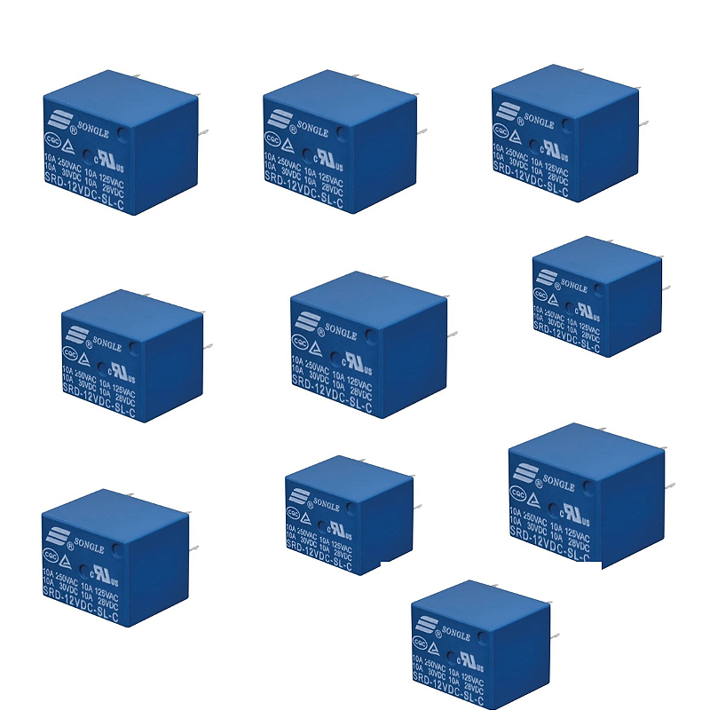 10 X RELE SONGLE 12V 10A - ARDUCORE - Robótica Educacional arduino