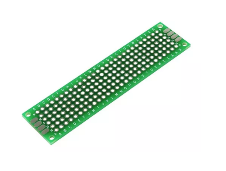 PCI PERFURADA DUPLA FACE 2X8CM - ARDUCORE - Robótica Educacional arduino