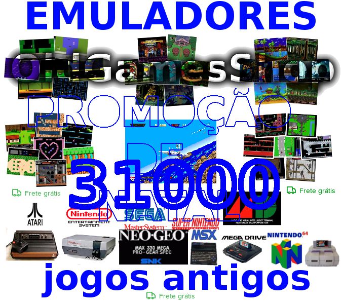 Emuladores Atari Nes Snes Megadrive Ps1 Ps2 Neogeo Arcade Atari