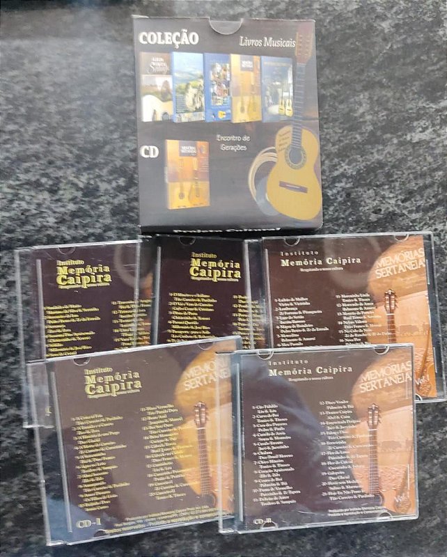 Cds do livro Memórias Sertanejas vol. 2 (Clássicos da Música de Raizes) -  Rene Faria Filho - Recanto Musical