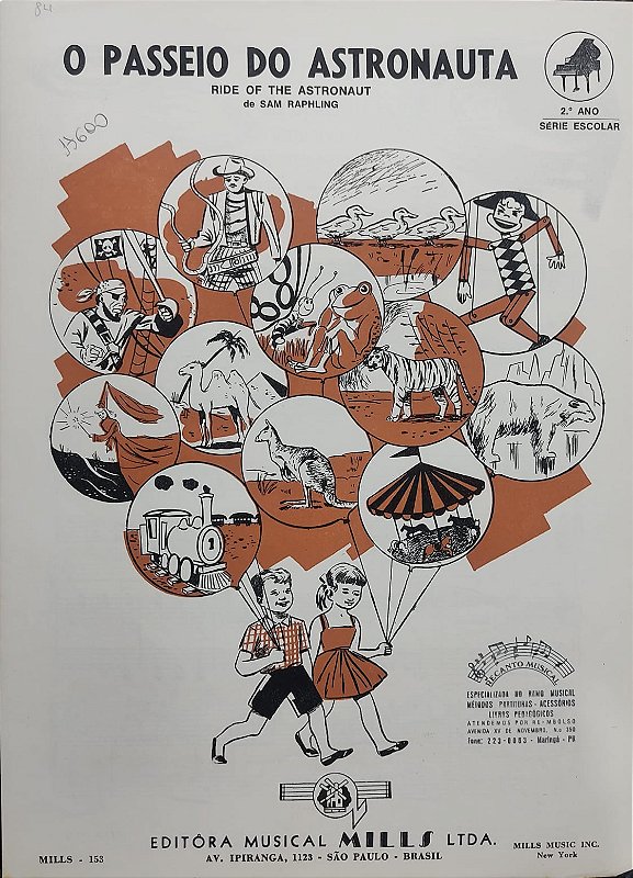 O PASSEIO DO ASTRONAUTA - partitura para piano - Sam Raphling - Recanto ...