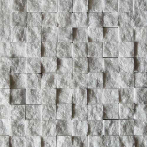 Mosaico De Mármore Branco 3x3