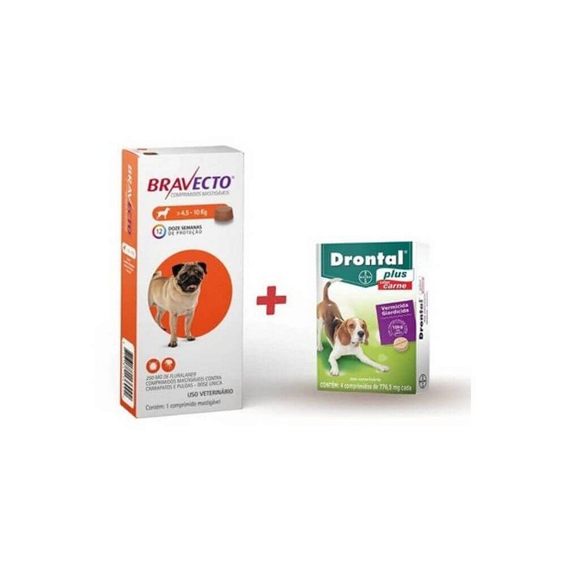 Kit Antipulgas Bravecto De 4,5 A 10kg E 40 A 56 Kg Original - PET SHOP